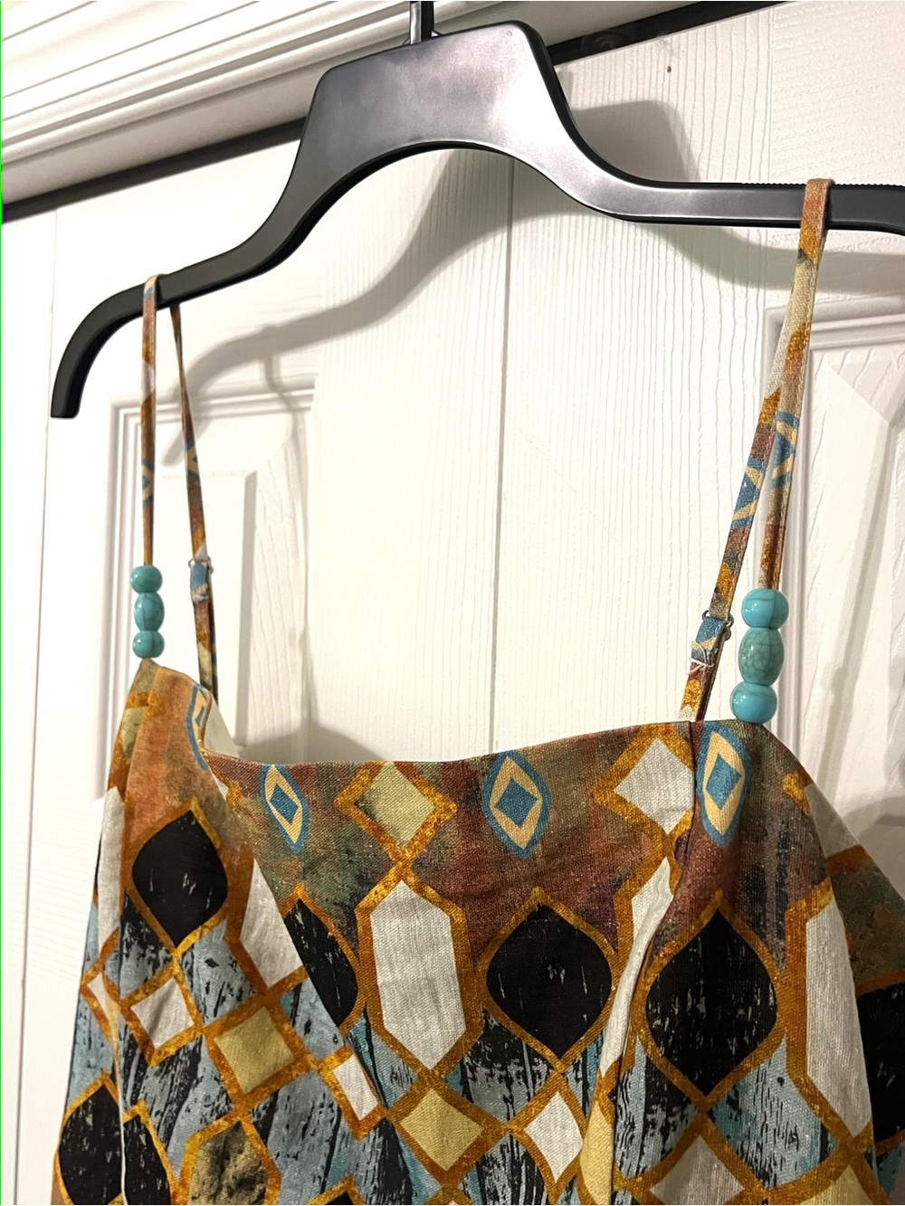 Christian Lacroix Stained Glass Linen Blend Fringe Dress Size Large - Picture 6 of 14